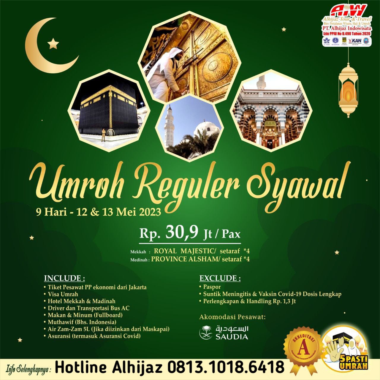Promo Umroh Dan Haji Plus Al Hijaz Travel  Tangerang