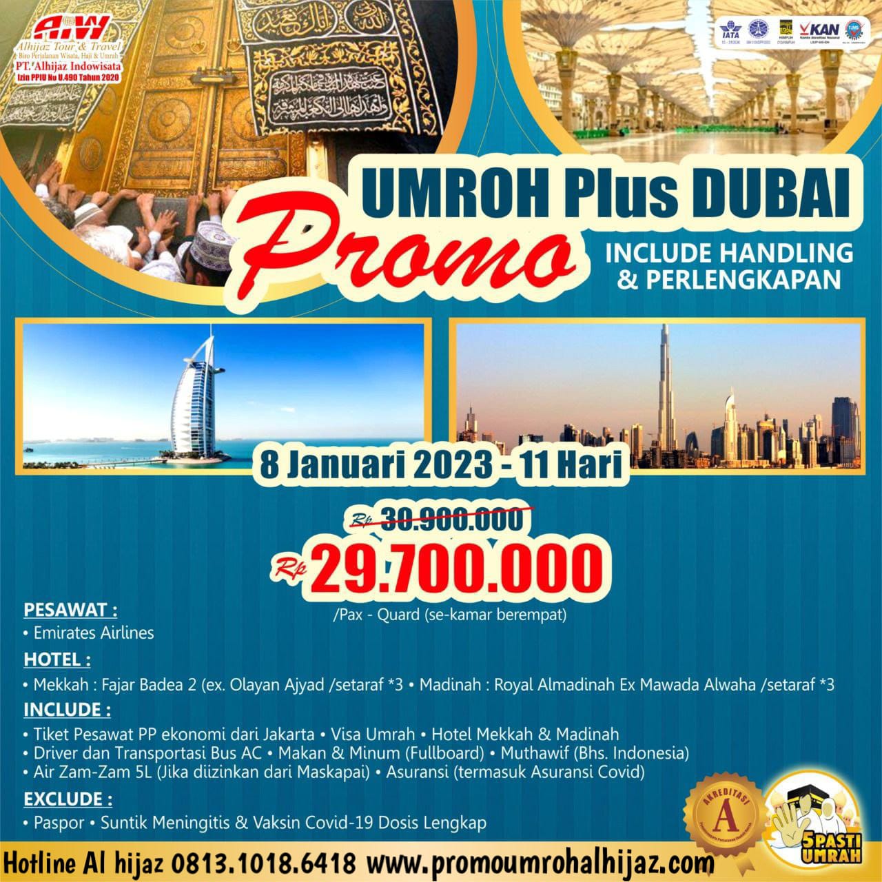 Paket Umroh Plus Resmi Kemenag RI Surabaya